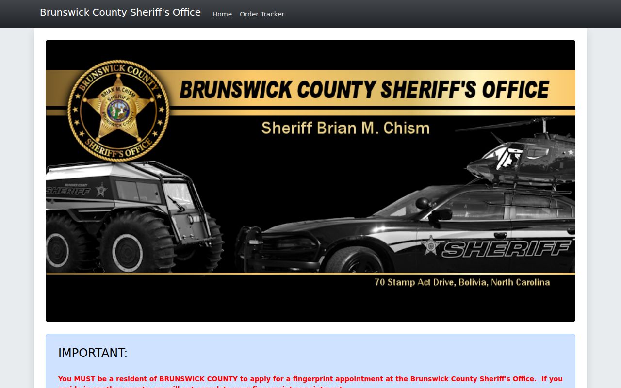 Oak Island criminal history fingerprint appointment system
